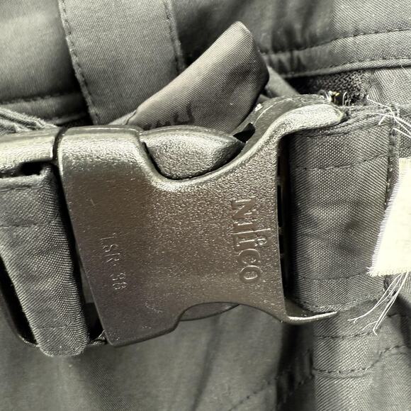 Obermeyer Pants Womens 12 Black Stiletto Ski Snow Insulated Belted Stirrups - Picture 4 of 16